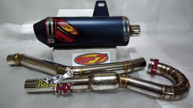 Knalpot klx gp7 cnc series powercore1