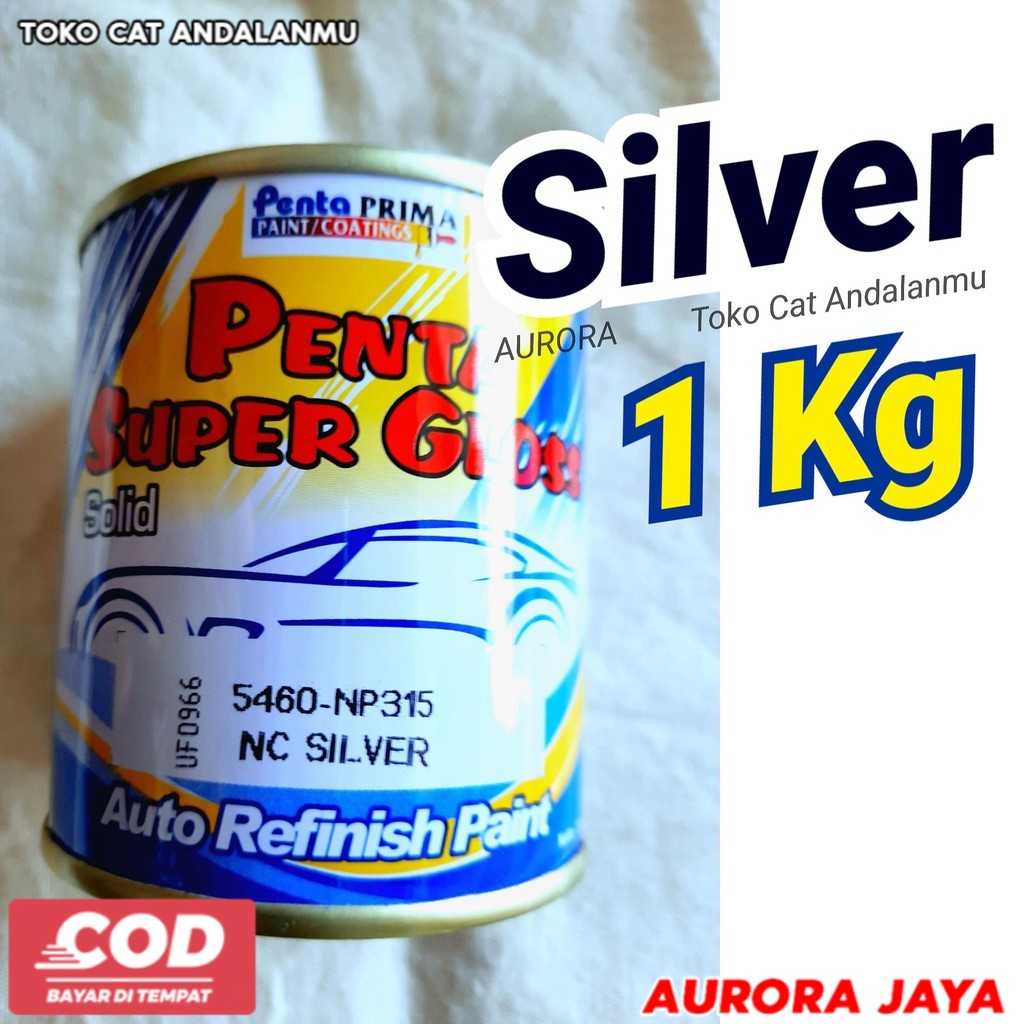 Cat Silver 1Kg Penta Super Gloss 1 Kg -  Toko Cat Aurora