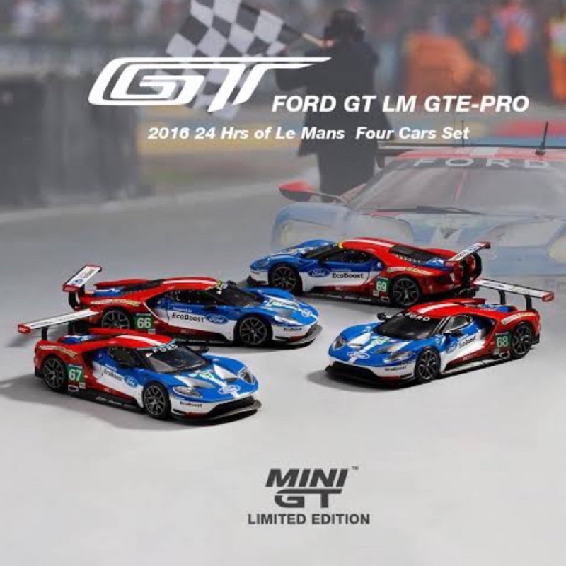 Minigt Mini GT - Ford GT LMGTE PRO 2016 24 Hrs of Le Mans Class Winner