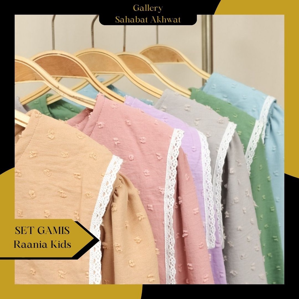 RAANIA SET GAMIS ANAK PEREMPUAN SAILA by ALBANI CORNER klambieakhwat | gamis anak | set gamis anak | pakaian muslim anak perempuan | gamis anak muslim  | gamis anak murah | set anak
