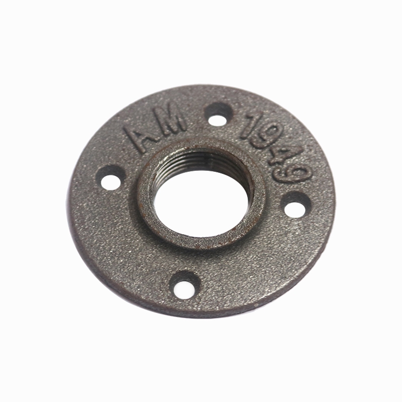 EELIC FLE-AM1I Flange fitting pipa threaded dinding lantai antik ukuran 1 inch bahan besi