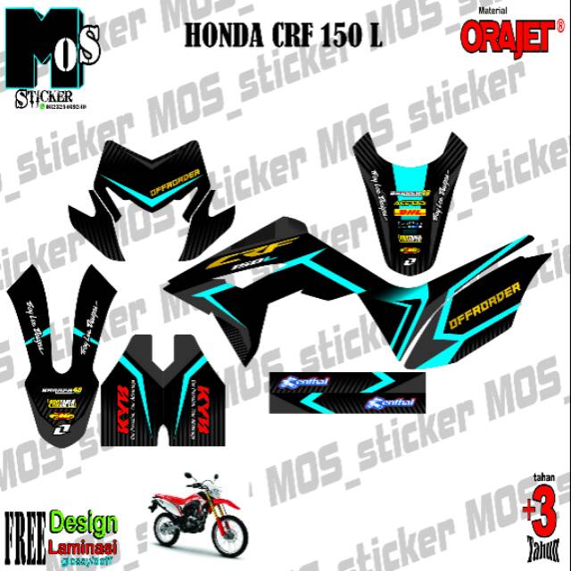 Decal Motor Crf 150 L Full Body Bebas Desain Shopee Indonesia