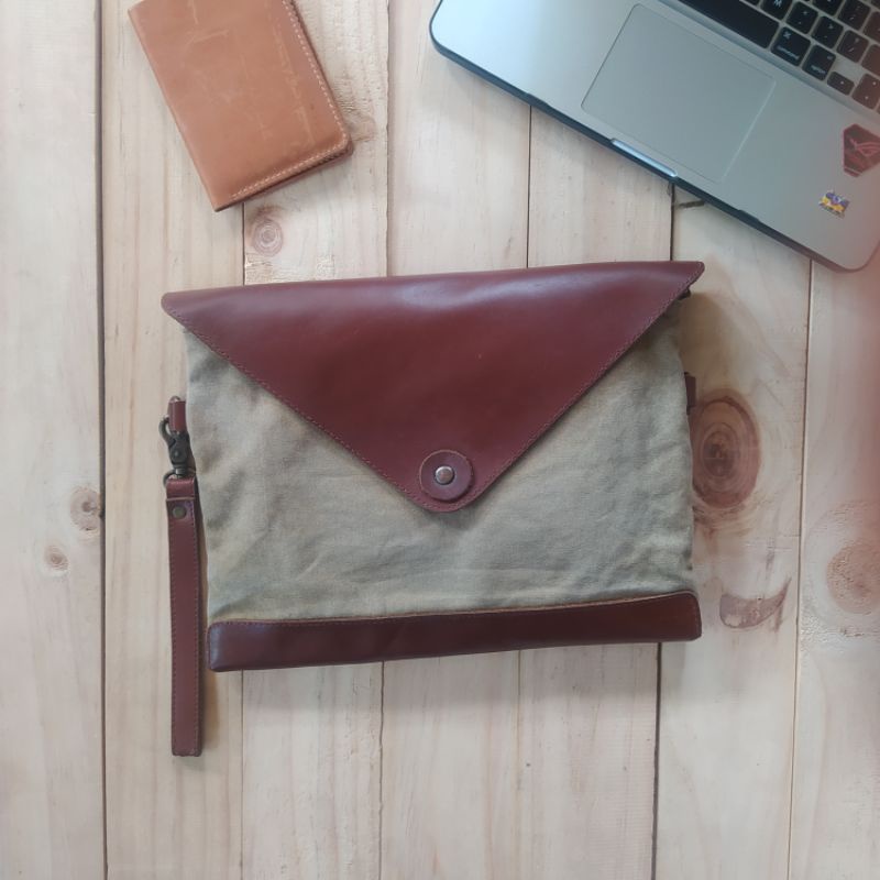 tas jinjing potch bag clutch vintage handmade import not zara fossil coach tumi wrangler