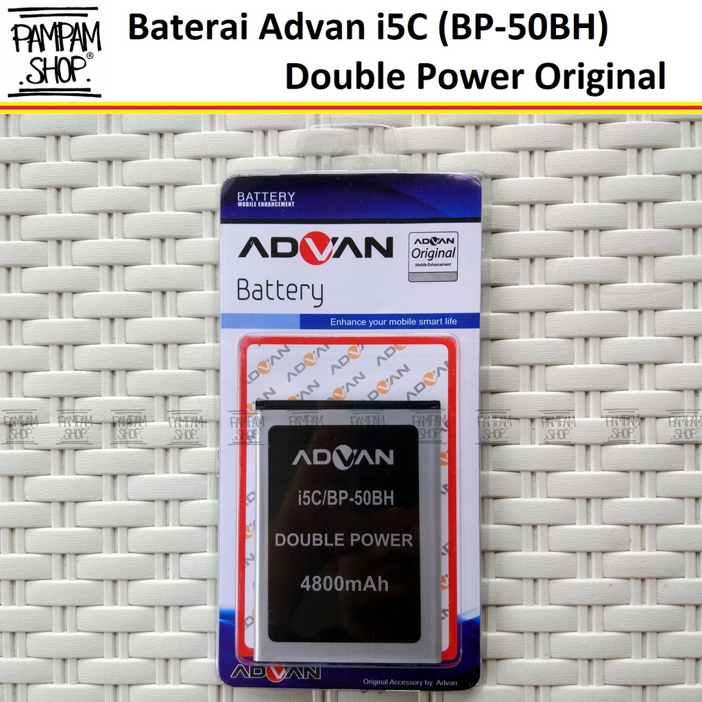 Baterai Advan i5C BP-50BH BP50BH Double Power Original OEM Batre Batrai Advance Dual Battery BP 50BH