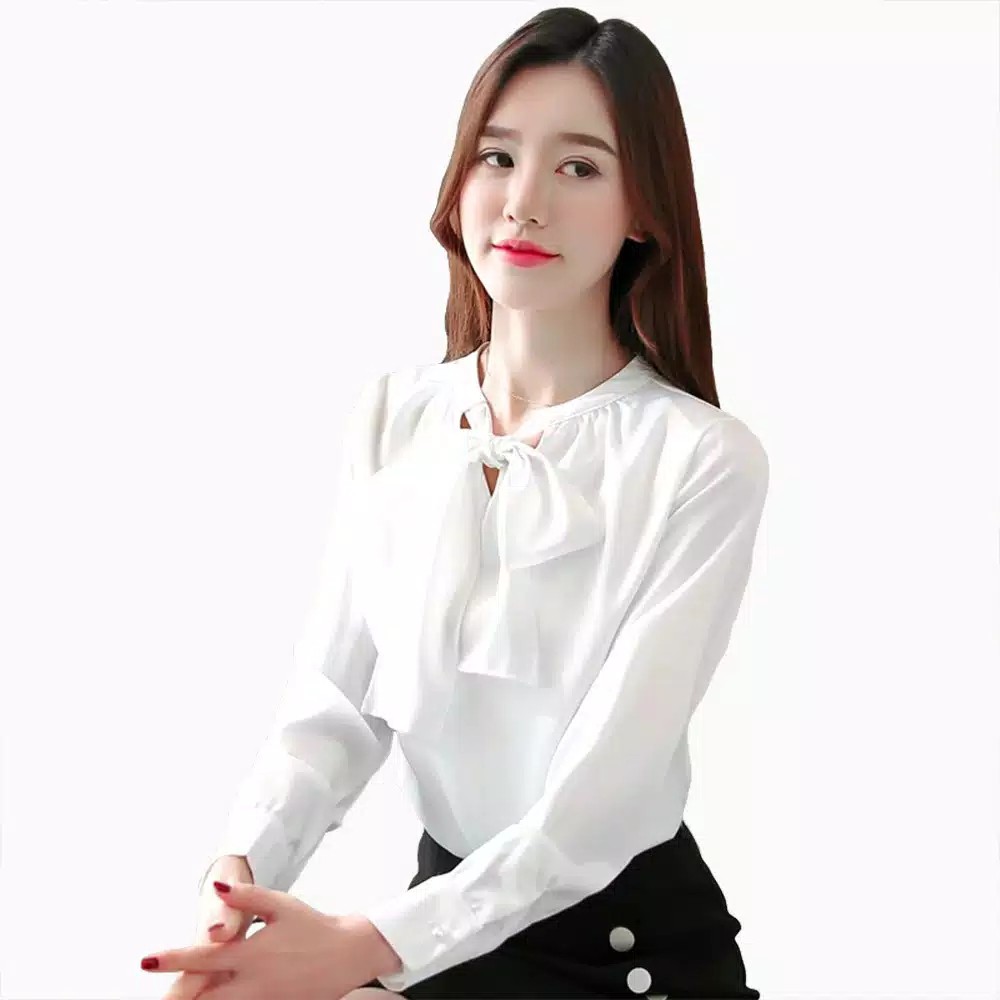 Blus Wanita Gaya Korea Lengan Panjang Murah Terbaru - Givtha Production Young