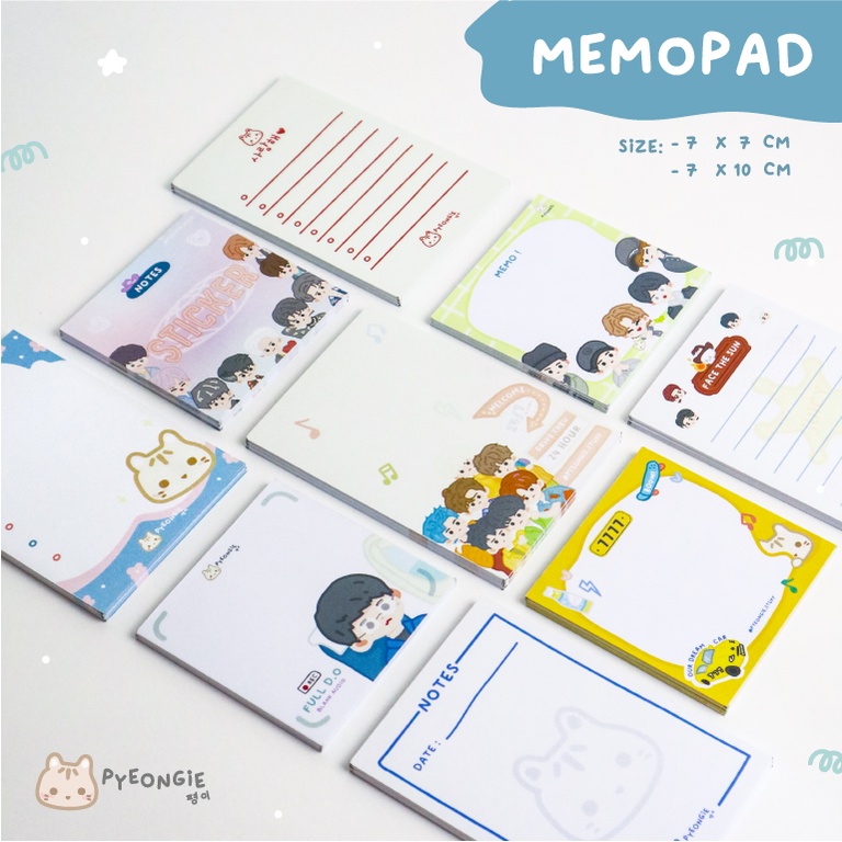 

KIYO Memopad Kertas Memo/ Pyeongie & KPOP [PYEONGIE STUFF]