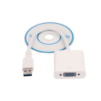 Usb 3.0 male to vga female converter adapter NB 1080p full hd for laptop - konverter Usb3.0 to d-sub vga 15 pin