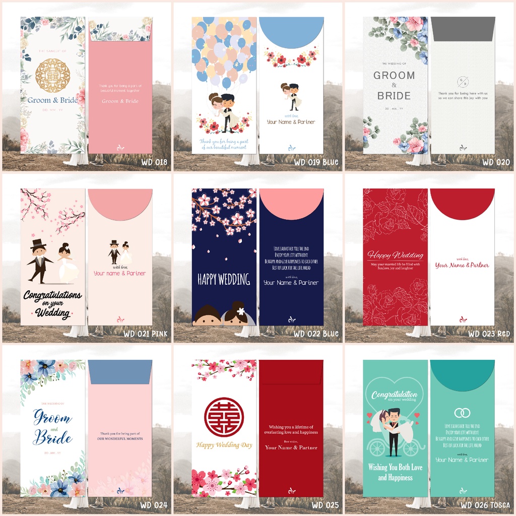 

(Custom) Angpao Wedding | Ampao Kondangan | Amplop Uang Seserahan | Angpau Sangjit | Hongbao Engagement - Vol 3