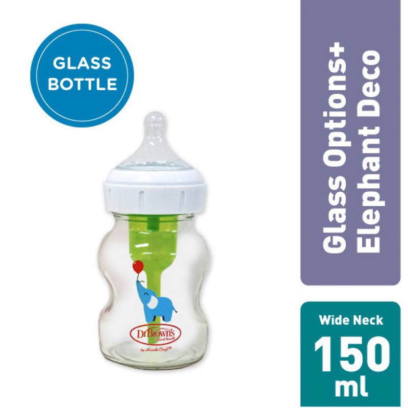 BOSU270 BOTOL SUSU DR BROWNS KACA GLASS BOTTLE WIDENECK OPTION PLUS 150 ML