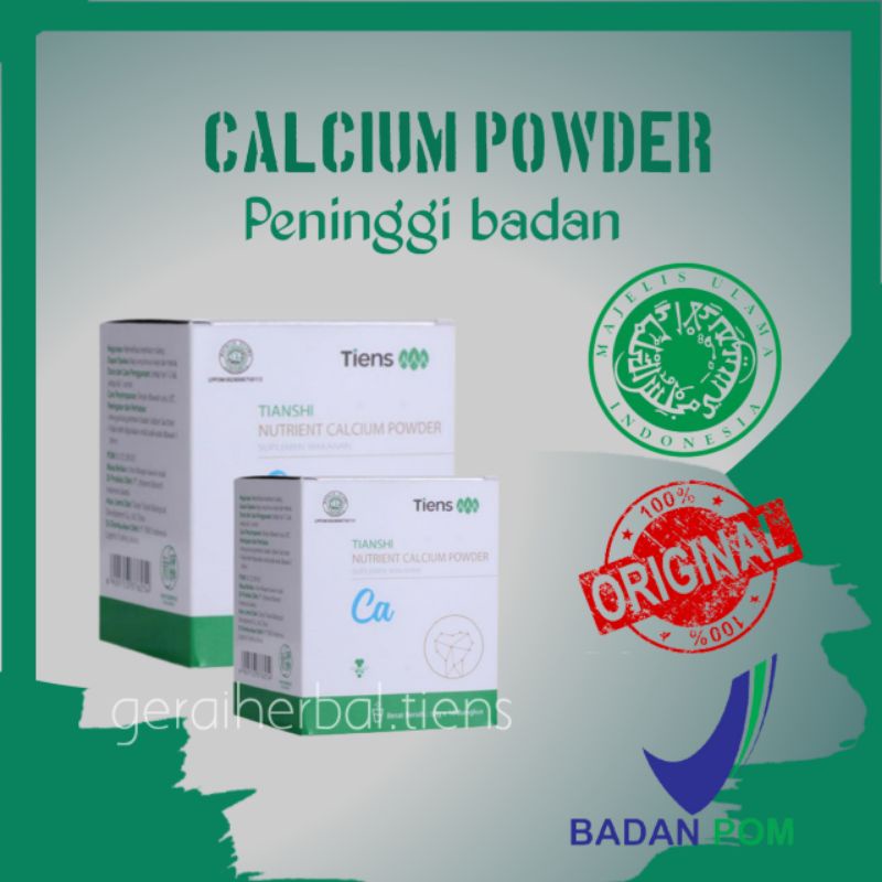 

CALCIUM POWDER/PENINGGI BADAN/MINUMAN/MINUMAN PENINGGI/BADAN/POWDER/TIENS PENINGGI BADAN