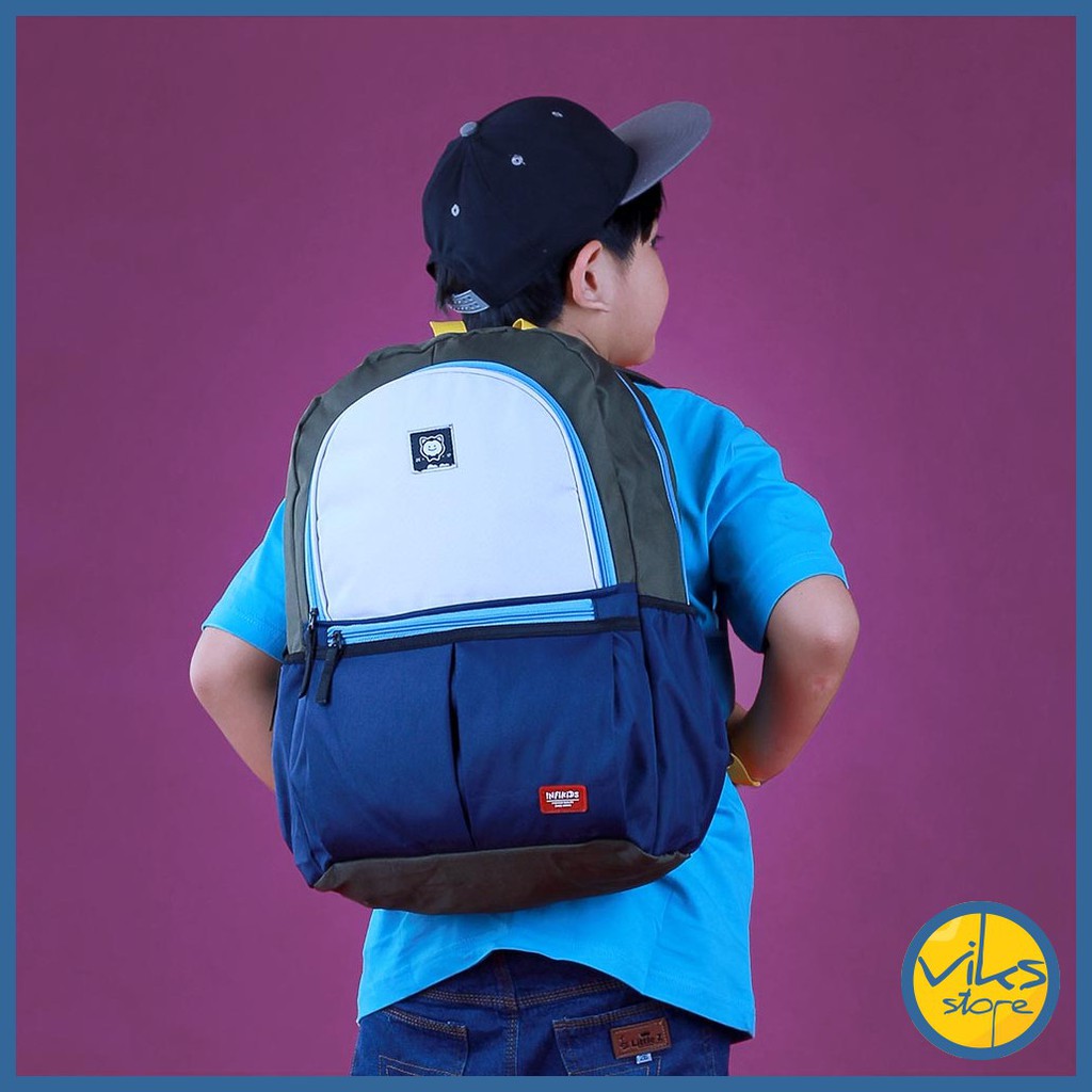 Tas Ransel Anak Sekolah Dasar Backpack Anak Laki-Laki Perempuan TK SD Multifungsi Infikids Original Anti Air