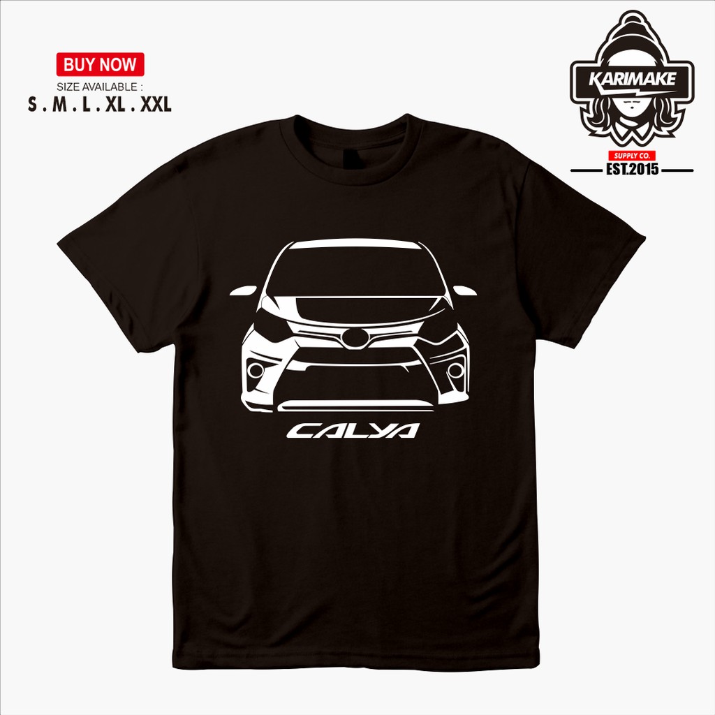 Baju Kaos Tshirt Mobil Toyota Calya Kaos Otomotif
