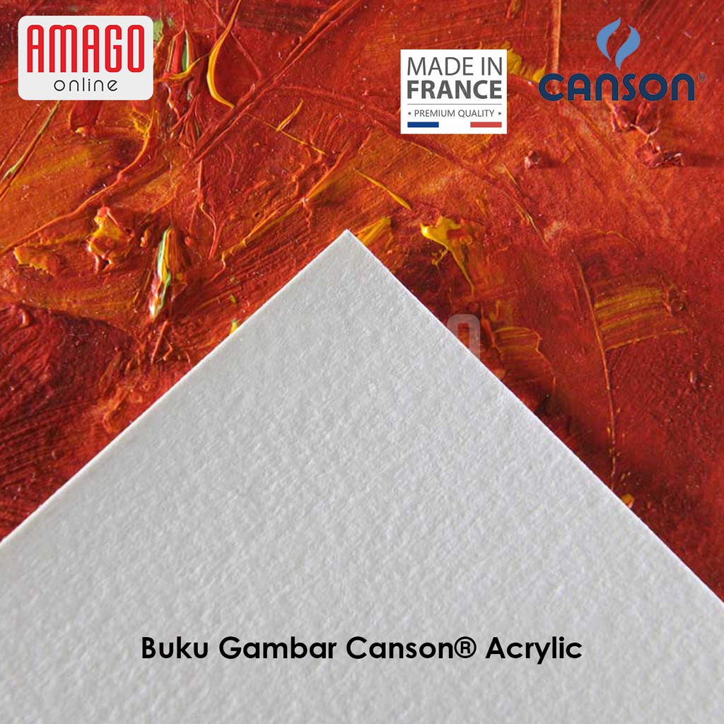 BUKU CANSON ACRYLIC - CANSON ACRYLIC PAPER - 10 SHEETS - 24 X 32 CM - 400 GRAM - 200807408