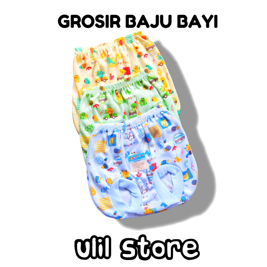 6PC (3 Stel) Grosir Baju Bayi Kutung Newborn ASR Baby Motif Usia 0-4 Bulan-5