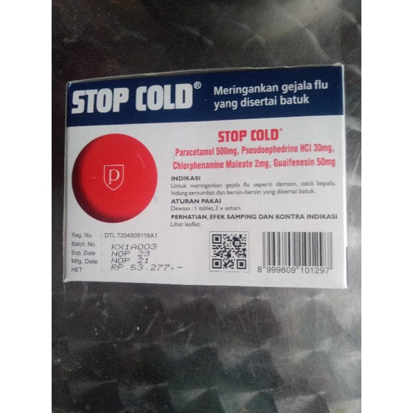stop cold per box