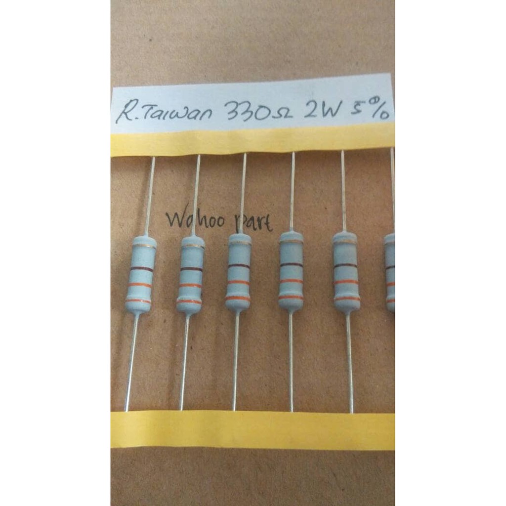 Resistor 330 ohm Taiwan 2 watt 5% (10 pcs)