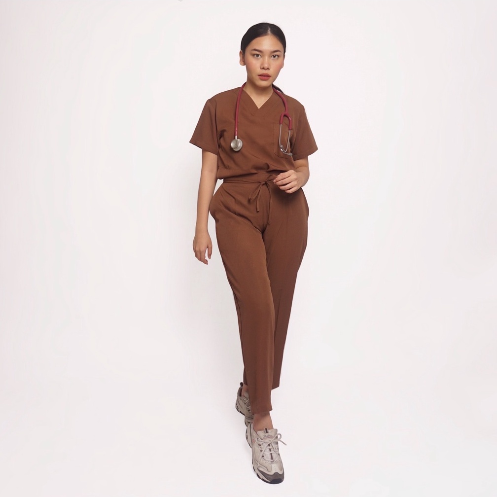 Baju Jaga VSS Scrubs on Call Stretchy Lengan Pendek