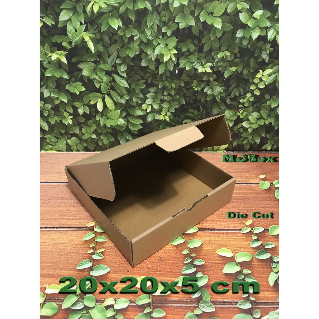 

KARDUS UK. 20x20x5 CM.....DIE CUT KOTAK KARTON UNTUK PACKING SOUVENIR DLL MODEL BOX PIZZA