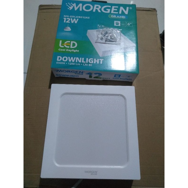 Lampu Led - Downlight LED Cool Daylight 12W kotak - Downlight LED