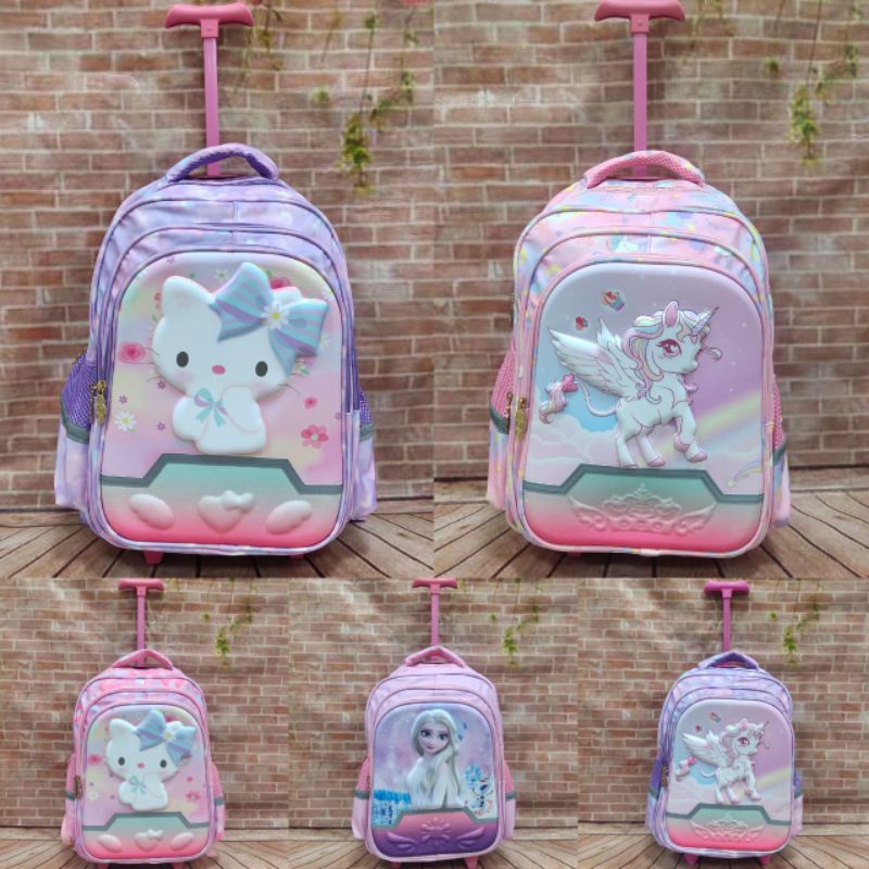 SALE 06.06 Troli 16 Anak SD Hello Kitty Unicorn Frozen Kuromi Cinamoroll Melody AEO