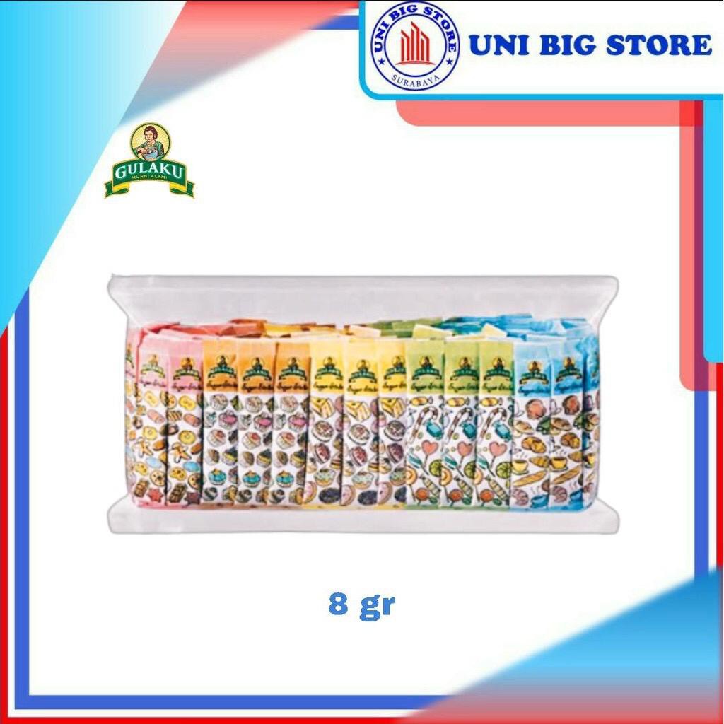 GULAKU Gula Stick Pack 125 sachets 8 gr - Refill Putih