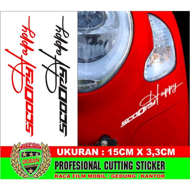 Cutting sticker scoopy sticker scoopy happy