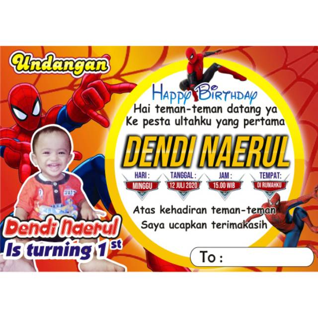 Ultah karakter spiderman
