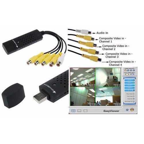 USB to DVR Easy Capture 4 Channel  easy cap -  ( 64928 )