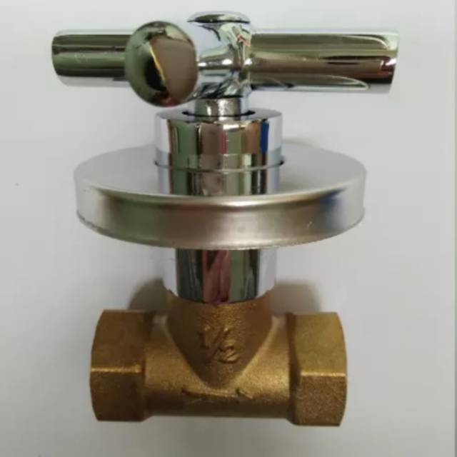 STOP KRAN SOLIGEN PUTAR 1/2 TANAM KUNINGAN