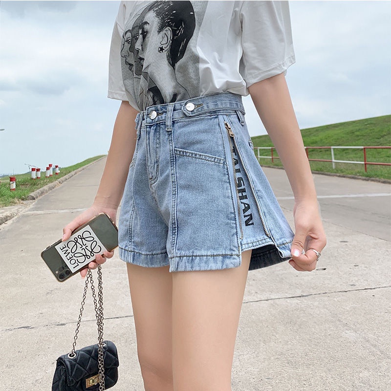 celana jeans pendek wanita celana korean style denim ootd kekinian kulot highwaist jeans celana wanita jumbo ootd