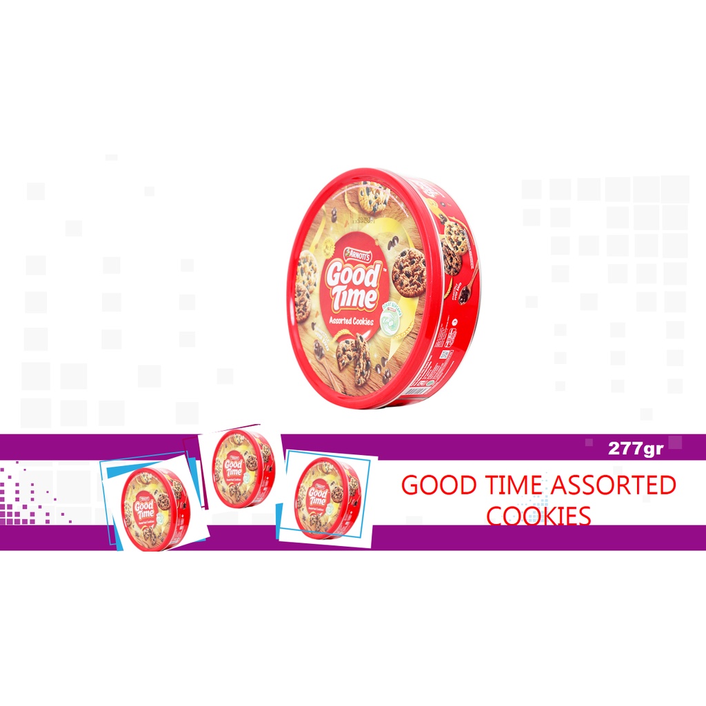 

GOOD TIME ASSORTED COOKIES KALENG 277GR