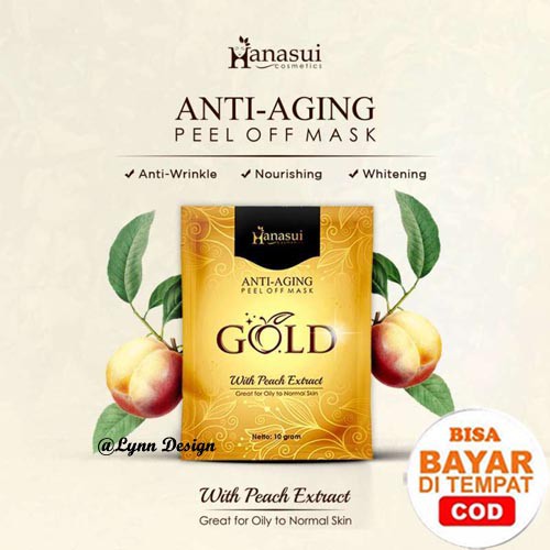 1 pcs Hanasui Naturgo Masker Lumpur Wajah Sensitif - Hanasui GOLD