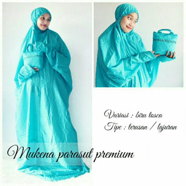Mukena parasut lajuran premium