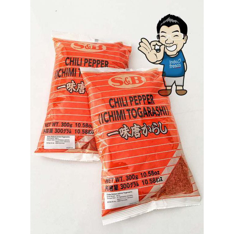 

New Arrival - S&B Chili Pepper/ Ichimi Togarashi/ Bubuk Cabai/ Cabe Bubuk- 300 Gr