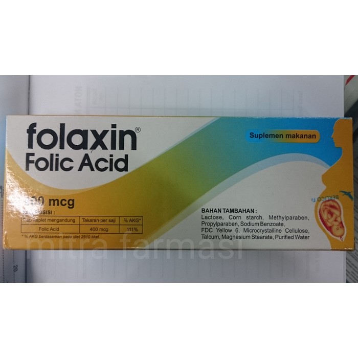 Folaxin asam folat / folic acid 400mcg