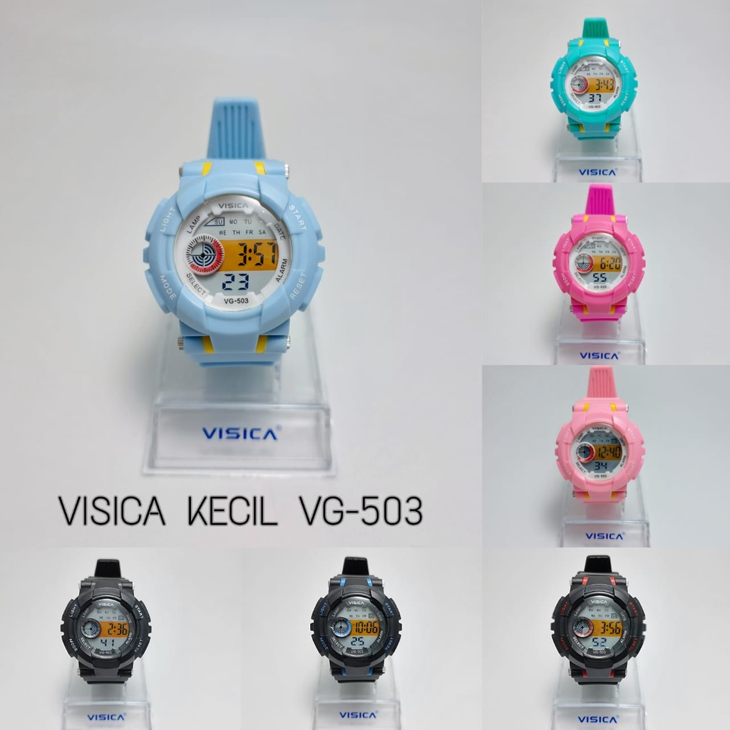 TERBARU! Jam Tangan Digital VISICA | Jam Tangan Anak Pria Wanita | Jam Tangan Rubber Bulat VG-503