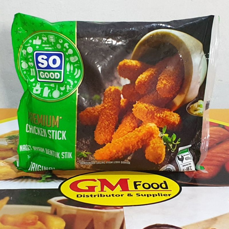 

SO GOOD CHICKEN NUGGET STICK PREMIUM 400GRAM