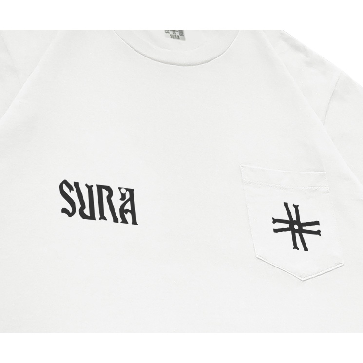 Sura Positiva - T-shirt Heavyweight Pocket (Primary Base) White