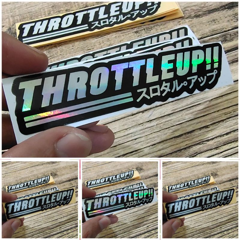 STICKER THROTTLE UP KECIL PRINCUTT