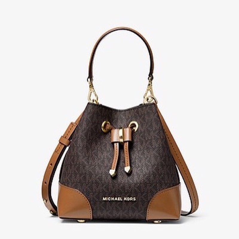 MICHAEL KORS MK Mercer Gallery Extra-Small Logo Crossbody Bag Brown acorn