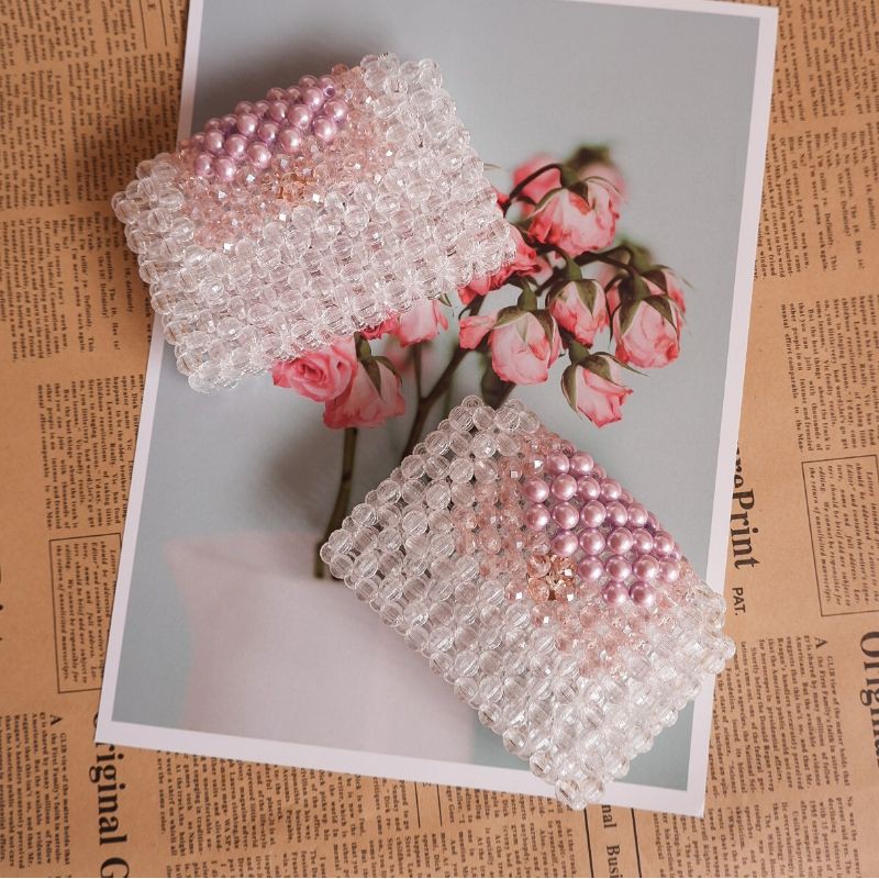 Kelly wallet in Lilac/ Tas Manik / Tas Mutiara / Dompet Cantik / Pearl / Tas Korea /Dompet Korea