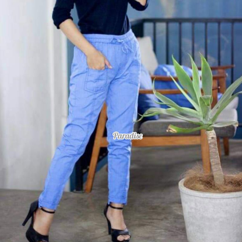 kulot levis ribbon kulot jeans ribbon/kulot levis saku kanan kiri-Boy friend