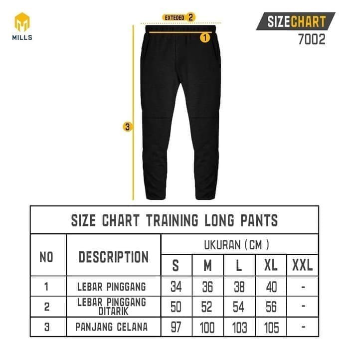 CELANA TRAINING / LONG PANTS MILLS CORE 7002 - MISTY GREY