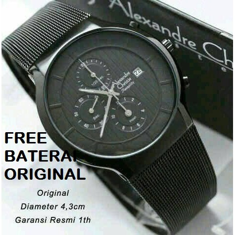 JAM TANGAN PRIA ALEXANDRE CHRISTIE AC 6245 RANTAI PASIR ORIGINAL GARANSI RESMI 1 TAHUN