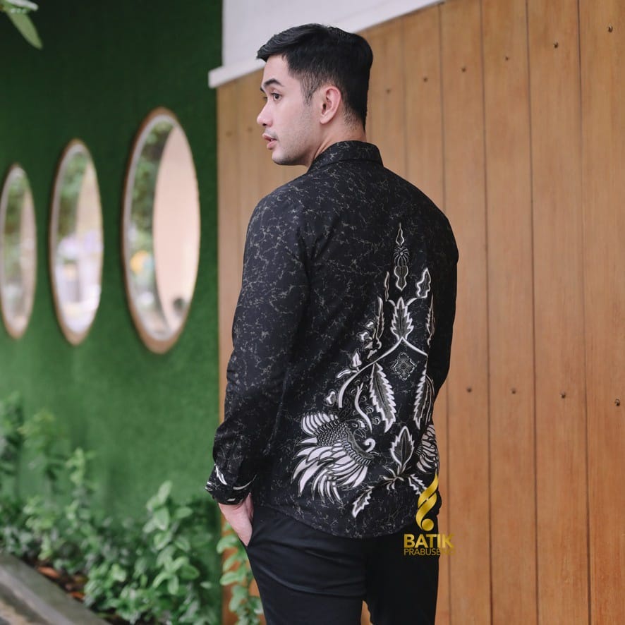 Kemeja Batik Pria Cowok Laki Laki Slimfit Full Lapis Furing Lengan Panjang Lengan Pendek 41