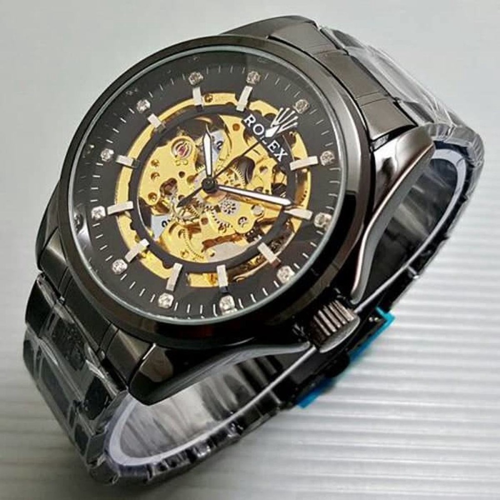 Jam Tangan Pria Otomatis Mesin Transparan