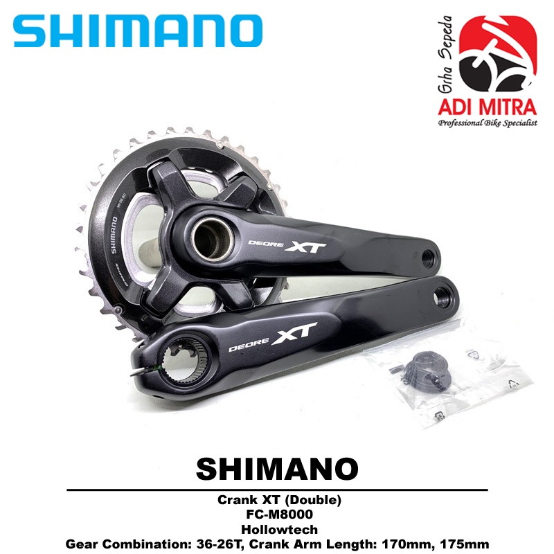 Shimano Deore XT FC-M8000 Crank Sepeda MTB Hollowtech