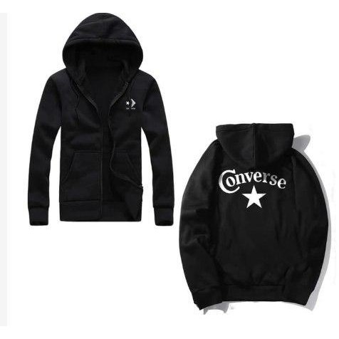 Jaket Zipper Pria Converse Terbaru tersedia ukuran M L XL XXL