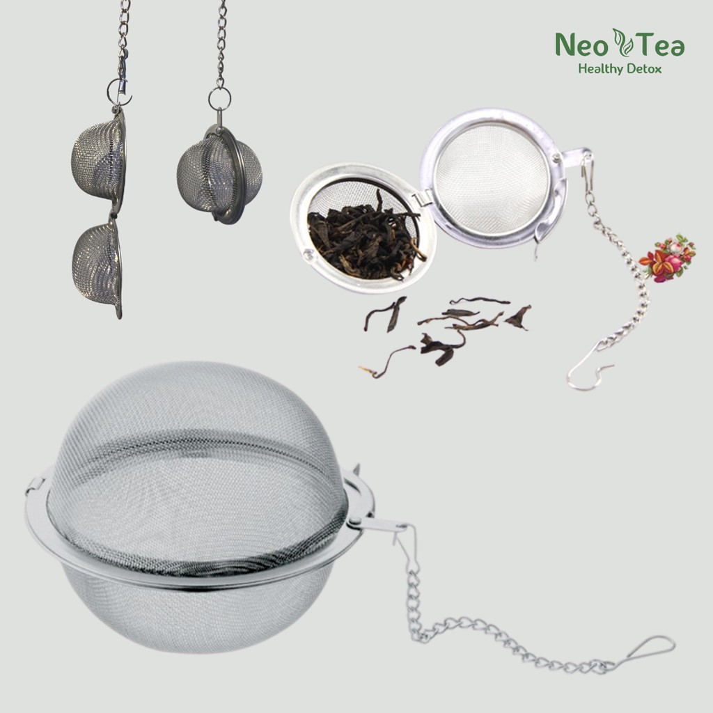 Saringan Teh Stainless Steel - Filter Infuser Daun Teh