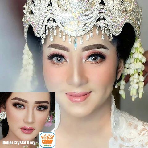 SOFTLENS MINUS DAN NORMAL NEW MORE DUBAI CRYSTAL GREY 14.5mm (0.00 sd -6.00) GRATIS TEMPAT SOFLEN